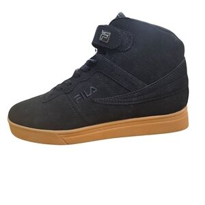 Fila Black High-Top Sneakers with Gum Sole